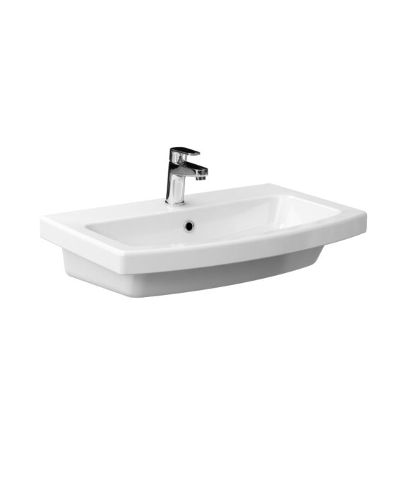 Lavoar incastrat Cersanit Easy K102-015  montare pe mobilier / perete  dreptunghiular  70 cm  alb