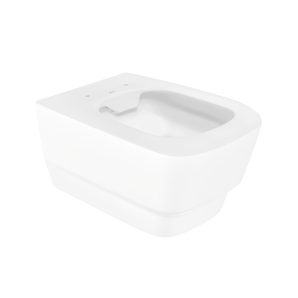 Vas WC suspendat rimless Celesta Gemma  53 x 35 5 cm  ceramica  alb mat