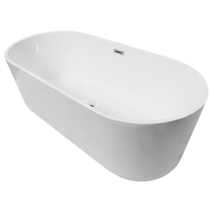 Cada baie freestanding Bella* BSM-203  acril  170 x 80 x 58 cm  alb