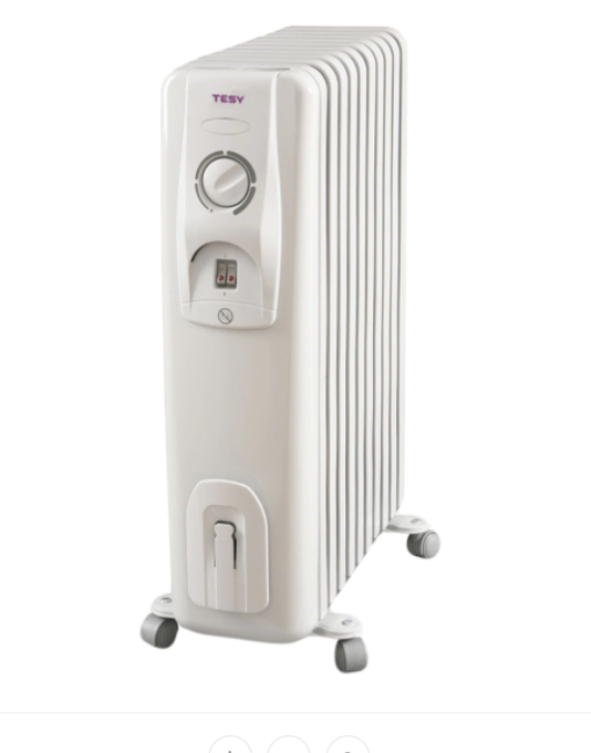 Calorifer TESY CC 2510 E05 R, 2500 W, 10 elementi, 3 trepte putere, Termostat de siguranta, Termostat reglabil, Protectie anti-inghet