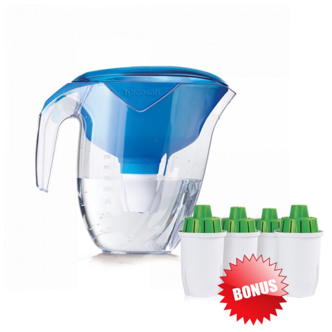 Cana filtranta Ecosoft Nemo Blue 3 L + 5 cartuse filtrante