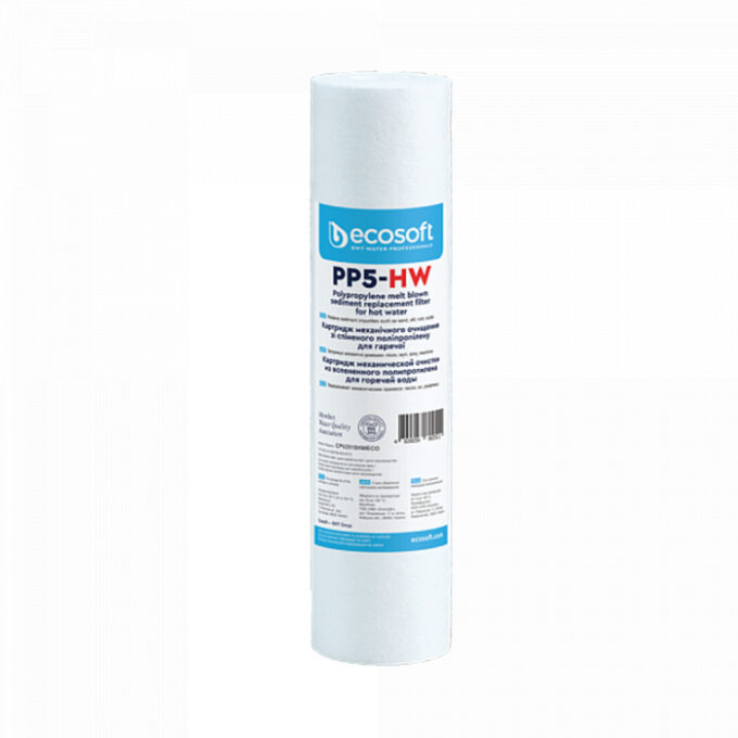 Cartus polipropilena 5 microni pentru apa calda 10