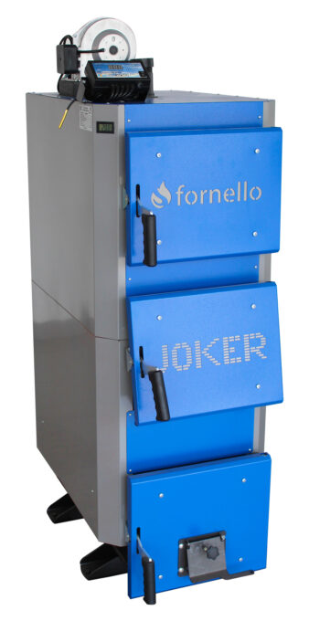 Cazan (centrala) pe combustibil solid, (lemn, carbune), Fornello JOKER 24 kW, cu Ventilator si Automatizare 1 Cazan (centrala) pe combustibil solid, (lemn, carbune), Fornello JOKER 24 kW, cu Ventilator si Automatizare