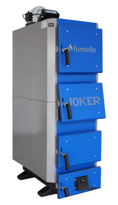 Cazan (centrala) pe combustibil solid, (lemn, carbune), Fornello JOKER 36 kW, cu Ventilator si Automatizare 1 Cazan (centrala) pe combustibil solid, (lemn, carbune), Fornello JOKER 36 kW, cu Ventilator si Automatizare