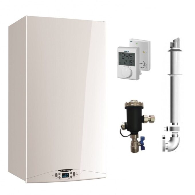 Centrala Ariston HS Premium 24 kw, centrala pe gaz, in condensare kit de evacuare inclus, termostat ambient si filtru antimagnetita 1 Centrala Ariston HS Premium 24 kw, centrala pe gaz, in condensare kit de evacuare inclus, termostat ambient si filtru antimagnetita