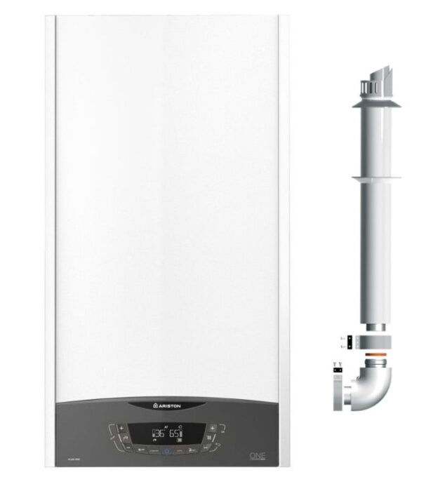 Centrala termica in condensare Ariston CLAS ONE+ WI-FI pentru preparare ACM si incalzire 30 kW, kit evacuare inclus