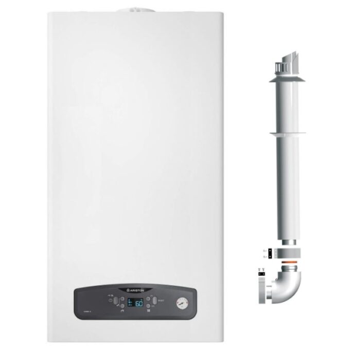 Centrala termica in condensatie Ariston Cares S 30 kW, kit evacuare inclus 1 Centrala termica in condensatie Ariston Cares S 30 kW, kit evacuare inclus