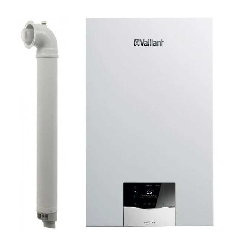 Centrala termica in condensatie Vaillant Ecotec Plus VU 35CS/1-5, 37.7 kW, doar incalzire, kit de evacuare inclus 1 Centrala termica in condensatie Vaillant Ecotec Plus VU 35CS/1-5, 37.7 kW, doar incalzire, kit de evacuare inclus