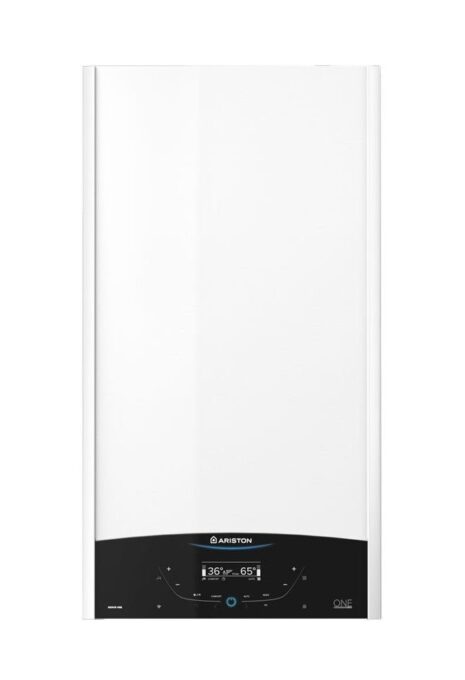 Centrala termica murala in condensare Ariston Genus One+ 24, Gaz, Tiraj fortat, 24 kW, Doua schimbatoare de caldura, Display digital, schimbator primar inox 1 Centrala termica murala in condensare Ariston Genus One+ 24, Gaz, Tiraj fortat, 24 kW, Doua schimbatoare de caldura, Display digital, schimbator primar inox