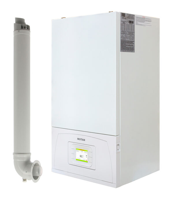 Centrala termica pe gaz, cu condensare, Motan Condens Plus 200, 25 kW, eficienta pana la 106%, modulare 1:10, schimbator inox si control WiFi inclus 1 Centrala termica pe gaz, cu condensare, Motan Condens Plus 200, 25 kW, eficienta pana la 106%, modulare 1:10, schimbator inox si control WiFi inclus
