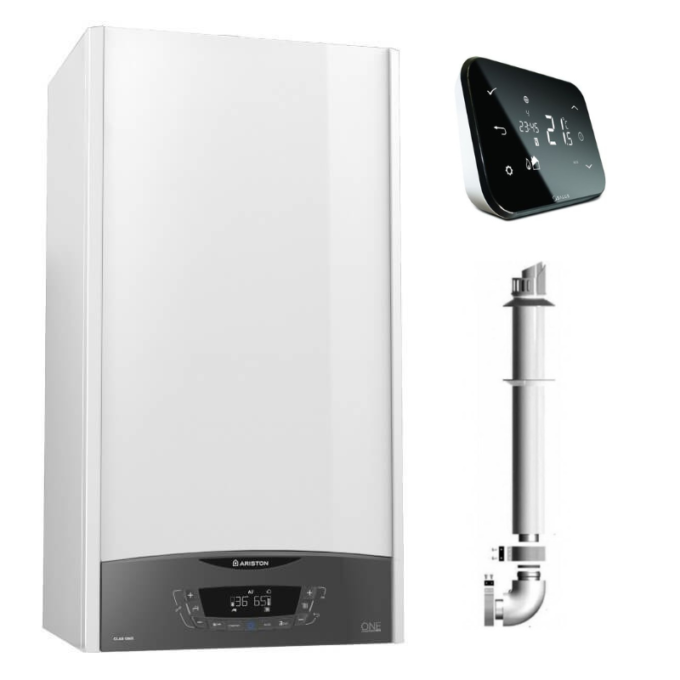 Centrala termica pe gaz in condensare Ariston Clas One Plus WIFI 24 KW si Salus IT500 wifi termostat ambient cu control prin internet, 5 ani garantie 1 Centrala termica pe gaz in condensare Ariston Clas One Plus WIFI 24 KW si Salus IT500 wifi termostat ambient cu control prin internet, 5 ani garantie
