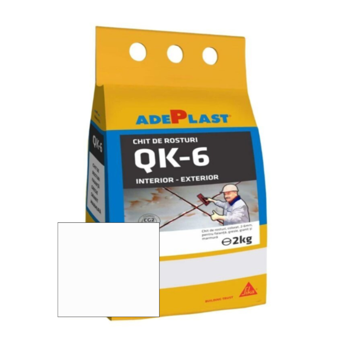 Chit de rosturi gresie si faianta Adeplast Quarz alb  2 Kg