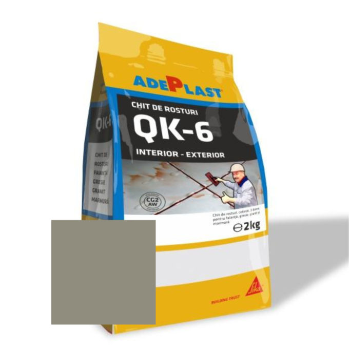 Chit de rosturi gresie si faianta Adeplast Quartz gri deschis  5 kg