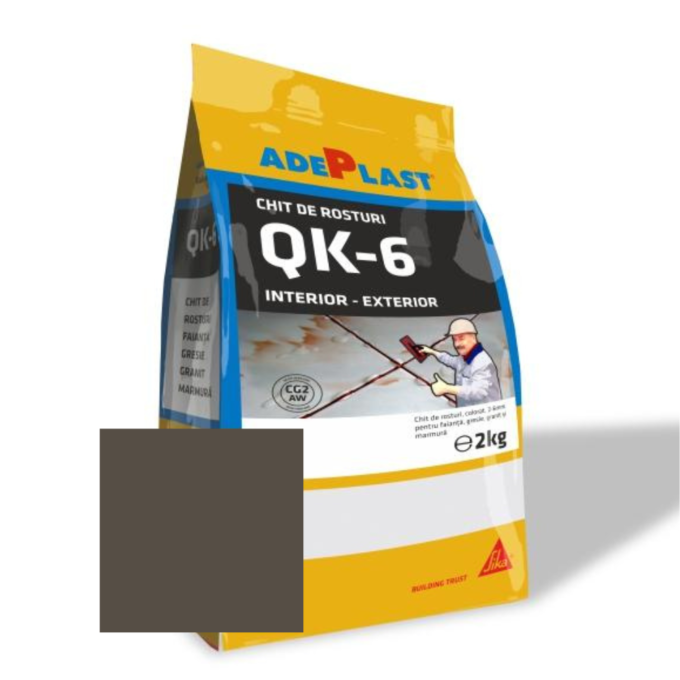 Chit de rosturi gresie si faianta Adeplast Quarz gri inchis  2 Kg