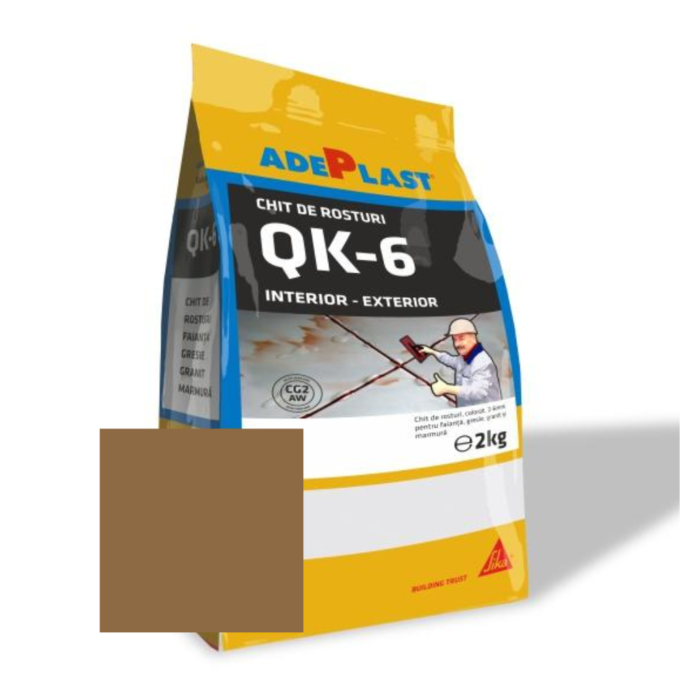Chit de rosturi gresie si faianta Adeplast Quartz maro deschis  5 kg