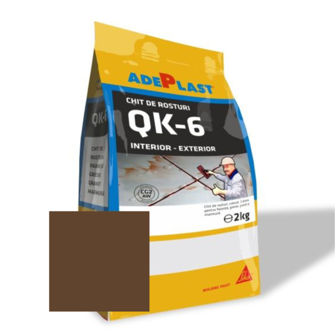 Chit de rosturi gresie si faianta Adeplast Quartz maro inchis  5 kg