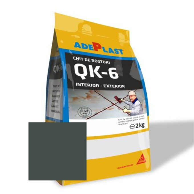 Chit de rosturi gresie si faianta Adeplast Quarz negru  2 Kg