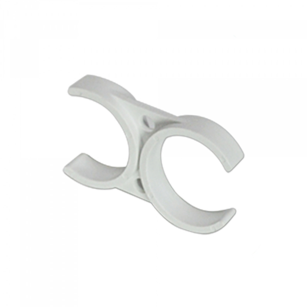 Clema dubla alba pentru filtre In-Line 2.5   x 2.5