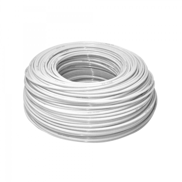 Furtun flexibil polietilena 1 4   ( 6 mm ) alb