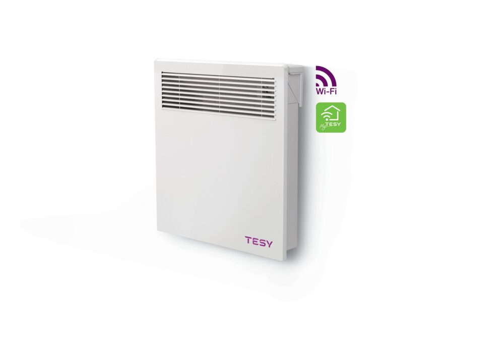 Convector electric de perete TESY LivEco CN 051 050 EI CLOUD W, 500W, Wi-Fi, Termostat reglabil, alb