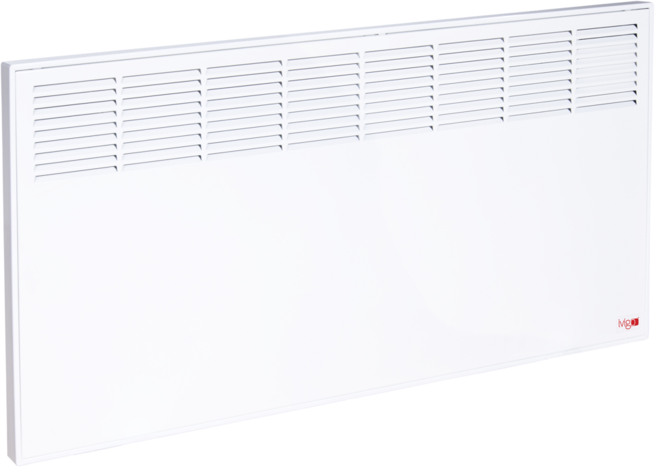 Convector iVigo Manual EPK 2000 W White, control mecanic, Termostat de siguranta, termostat reglabil, IP 24, pentru 24 mp, ERP 2018
