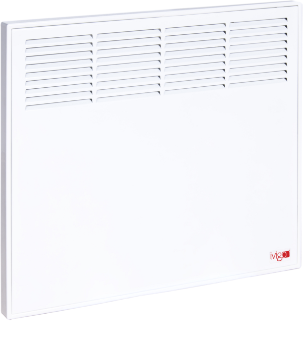 Convector iVigo Manual EPK 500 W White, control mecanic, Termostat de siguranta, termostat reglabil, IP 24, pentru 6 mp, ERP 2018