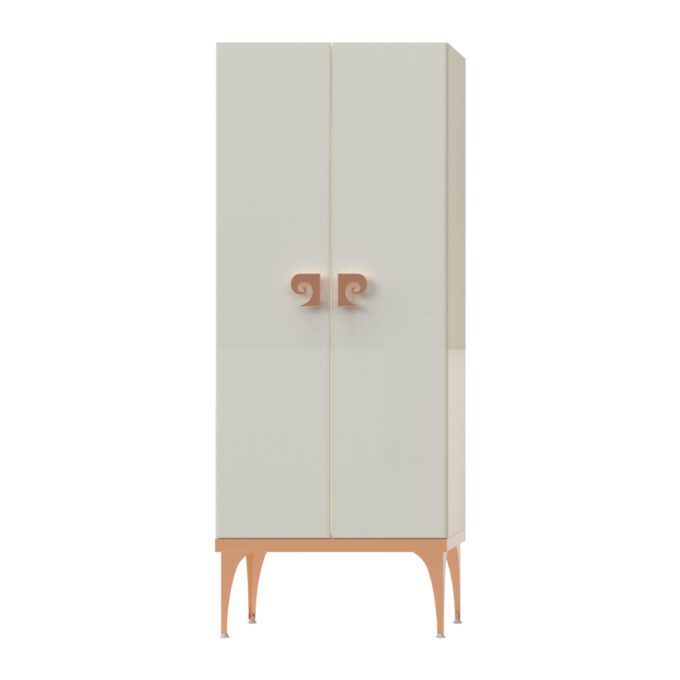 Dulap soldat baie dublu Pierre Cardin Venus alb-aramiu 70x150 cm 1 Dulap soldat baie dublu Pierre Cardin Venus alb-aramiu 70x150 cm