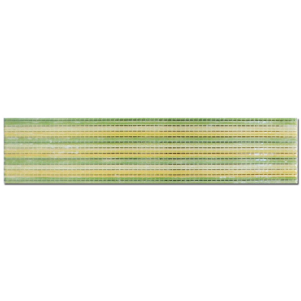 Brau decorativ faianta baie / bucatarie Textline Green  7 x 40