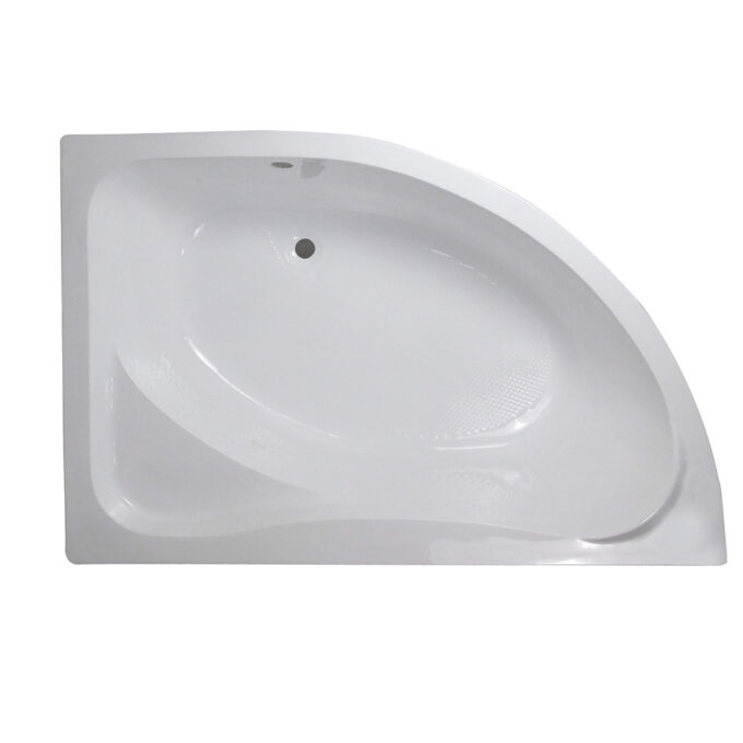 Cada baie pe colt Bella*  cu suport  acril  150 x 100 cm  dreapta