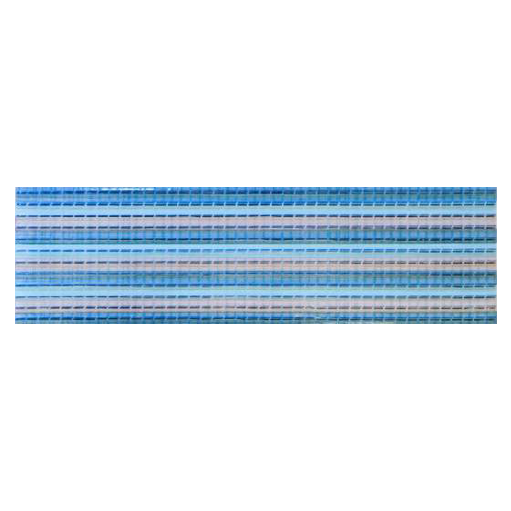 Brau decorativ faianta baie / bucatarie Textline Blue  7 x 25