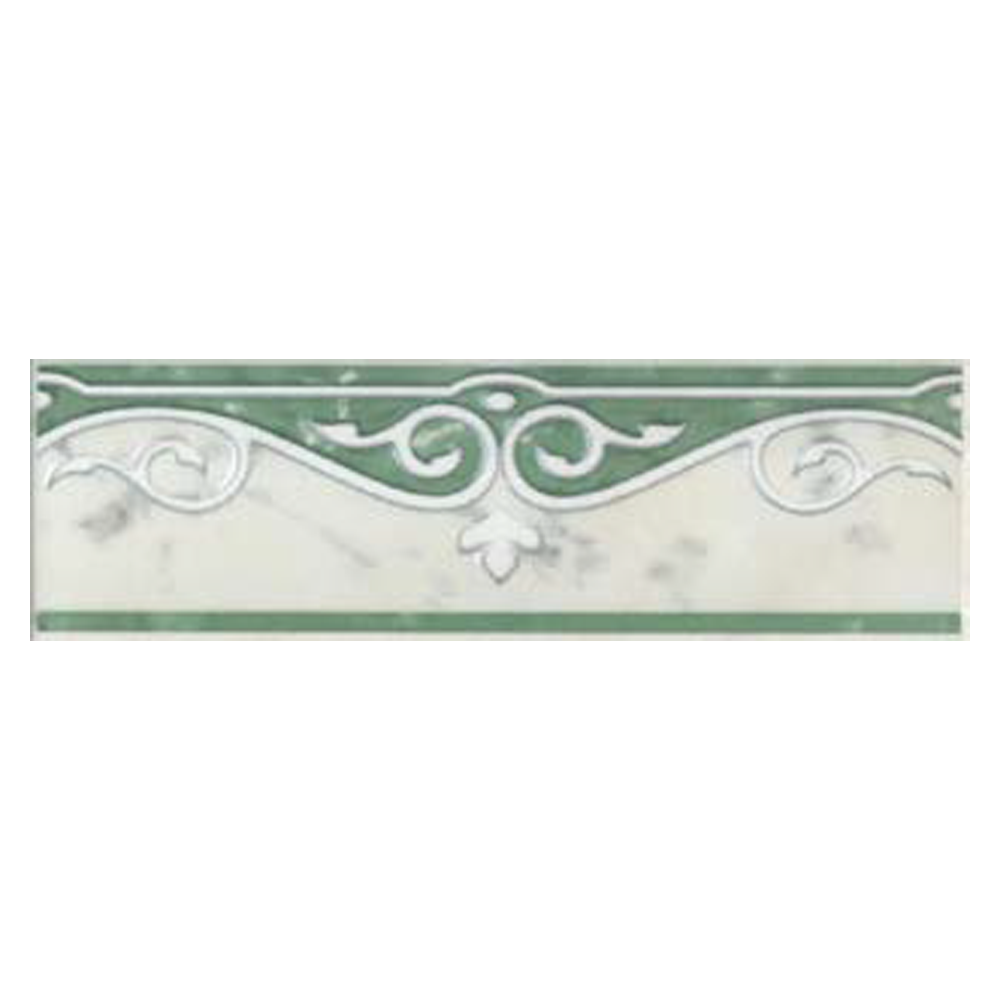 Brau decorativ faianta baie / bucatarie Florencia Verde  8 x 25