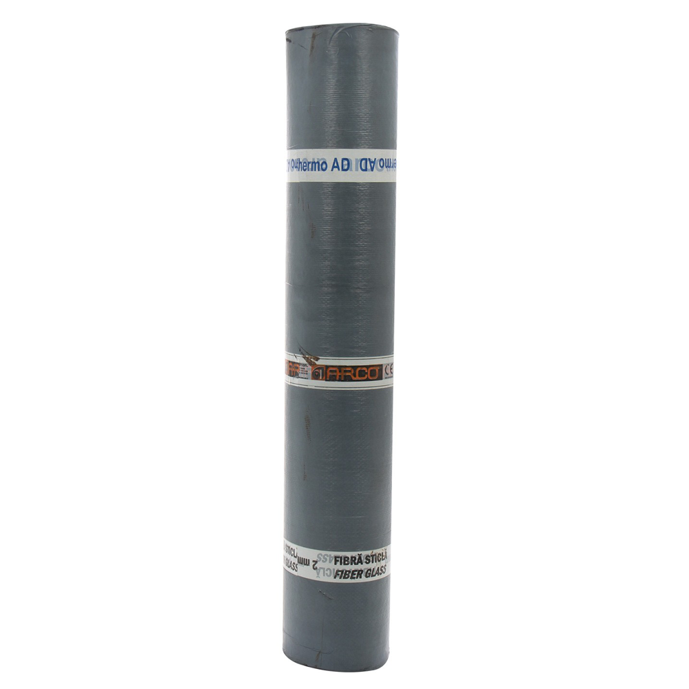 Membrana bituminoasa cu structura din fibra de sticla si nisip  2.5 Kg/mp  16 mp/rola