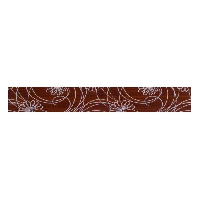 Brau decorativ faianta baie / bucatarie Luna Grace Brown  7 x 50