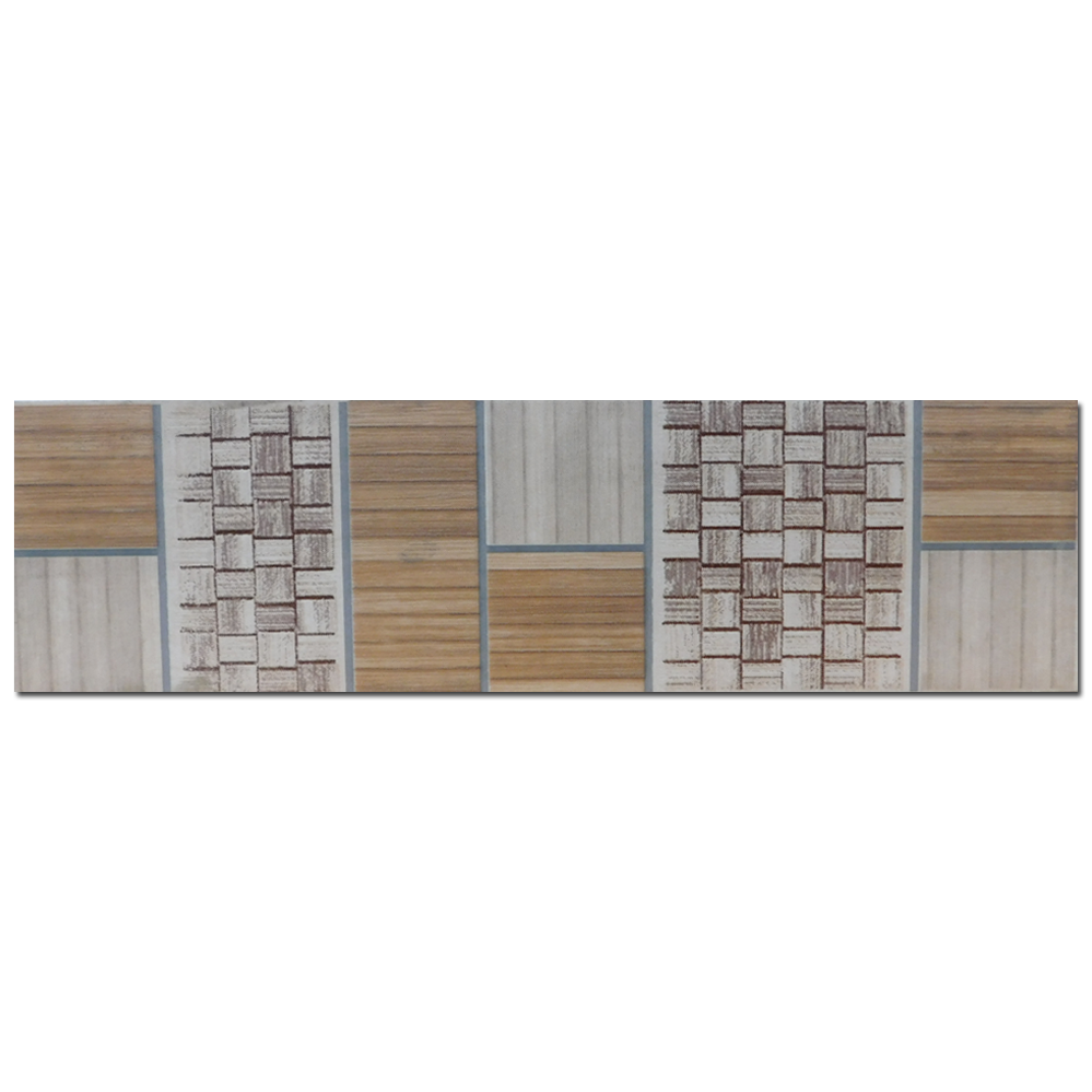 Brau decorativ faianta baie / bucatarie Bambu Beige  8 x 25
