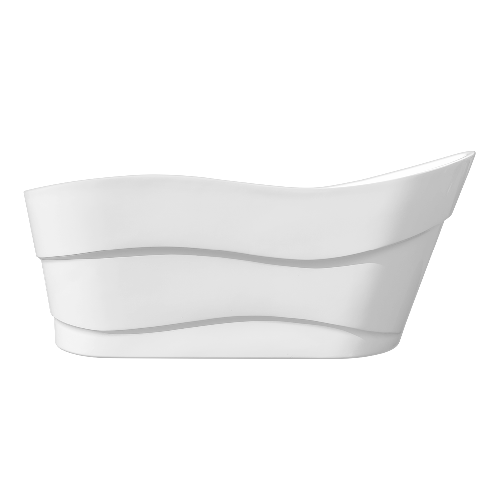 Cada baie freestanding Bella WB-6065  acril  170 x 77 x 72 cm  alb