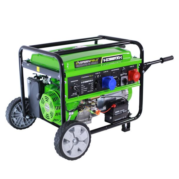 Generator de curent pe benzina Greenfield G-EC11000PEW3-C, portabil, 400/230V, 9.2 kVA, pornire electrica 1 Generator de curent pe benzina Greenfield G-EC11000PEW3-C, portabil, 400/230V, 9.2 kVA, pornire electrica