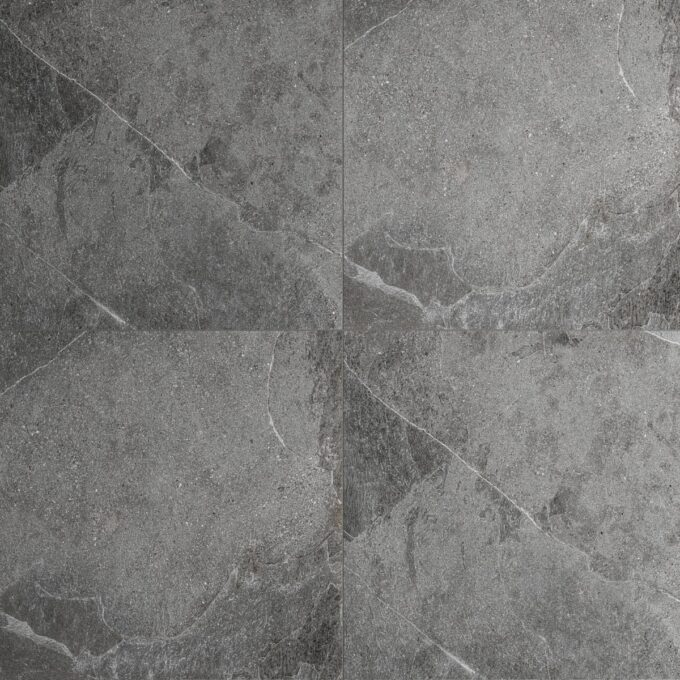 Gresie antiderapanta exterior / interior Grande Grey  60 x 60 x 2 cm  mata  portelanata  rectificata  aspect ciment