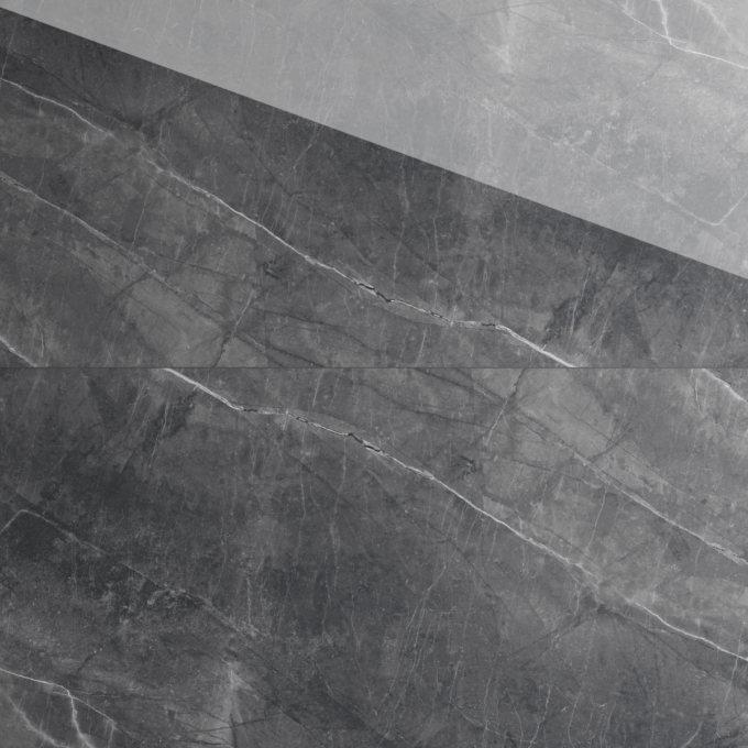 Gresie portelanata exterior / interior Armany Grey Endless  60 x 120 cm  lucioasa  rectificata  tip marmura
