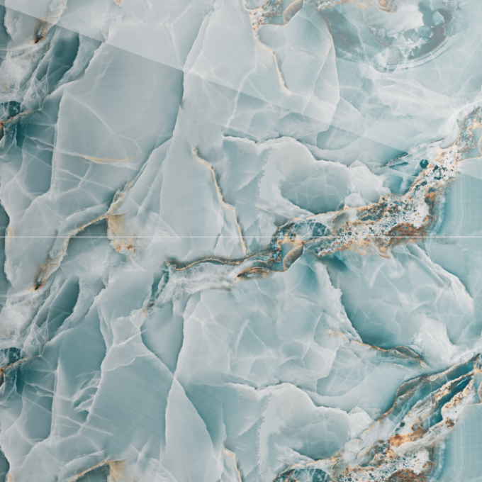 Gresie rectificata exterior / interior Corsica Onyx Aqua Endless  60 x 120 cm  lucioasa  portelanata  tip marmura