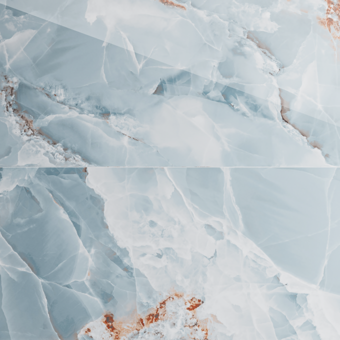 Gresie portelanata exterior / interior Dazzle Onyx Aqua  60 x 120 cm  lucioasa  rectificata  tip marmura