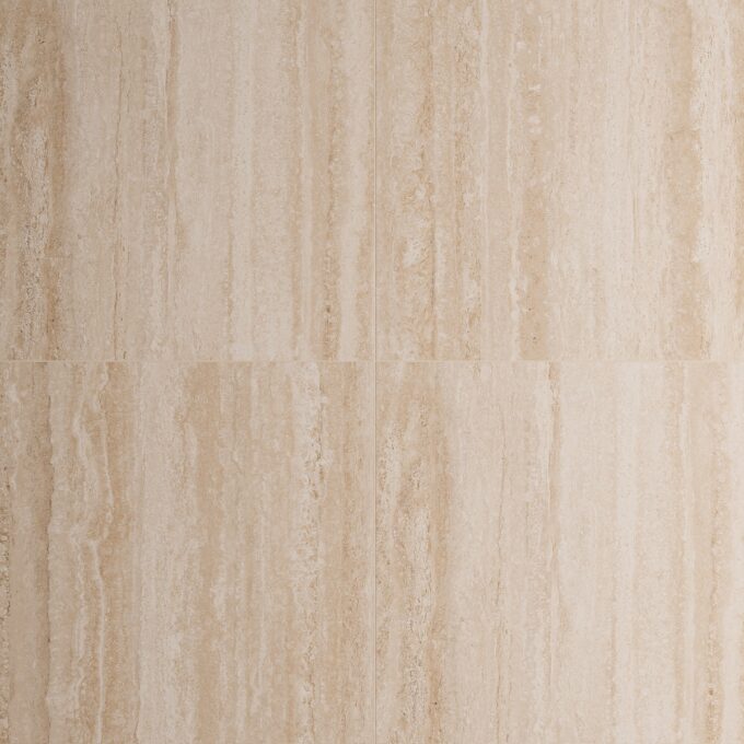 Gresie antiderapanta exterior / interior Fiorito Travertine Beige  60X60X2  mata  portelanata  rectificata  aspect ciment