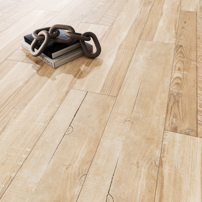 Gresie tip parchet exterior / interior Fishbone Oatmeal  20 x 120 cm  mata  portelanata  rectificata