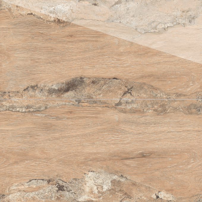 Gresie tip parchet exterior / interior Karvel Wood Brown  60 x 120 cm  lucioasa  portelanata  rectificata