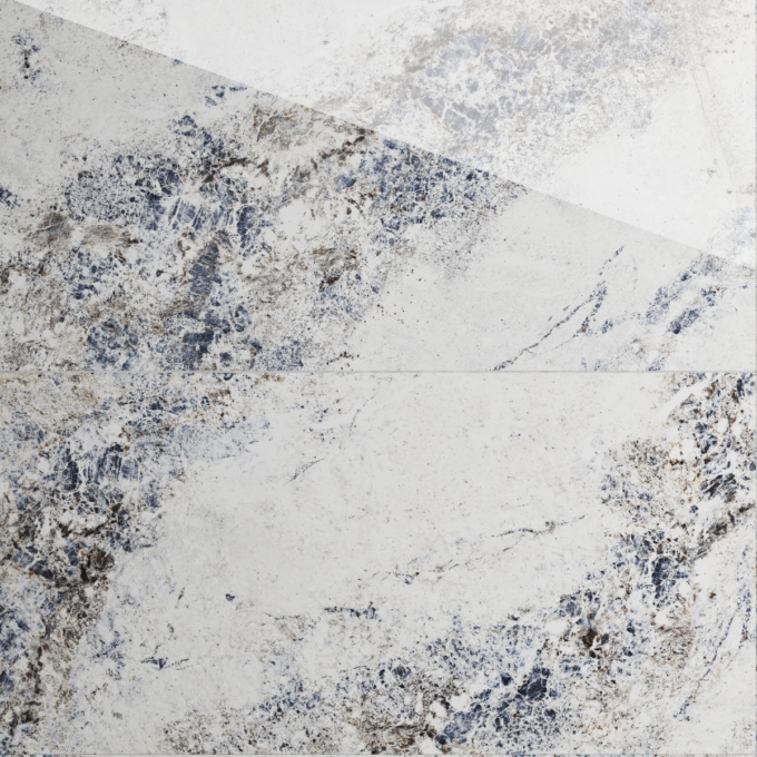 Gresie exterior / interior portelanata MJ White  60 x 120 cm  lucioasa  rectificata  tip piatra naturala