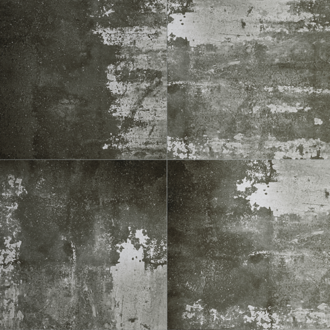 Gresie exterior / interior portelanata Trans Nero  60 x 60 cm  mata  rectificata  aspect ciment