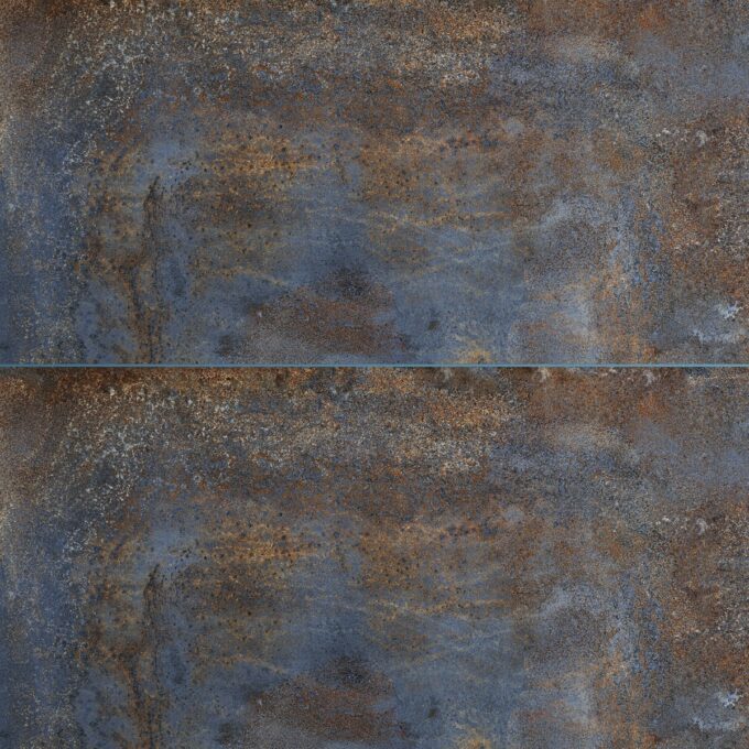 Gresie exterior / interior portelanata Saturn Blue  59 5 x 119 5 cm  lucioasa  rectificata  aspect ciment
