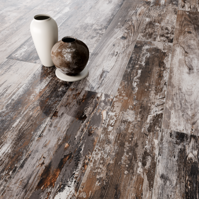 Gresie tip parchet exterior / interior Woodsman Deep Forest  20 x 120 cm  mata  portelanata