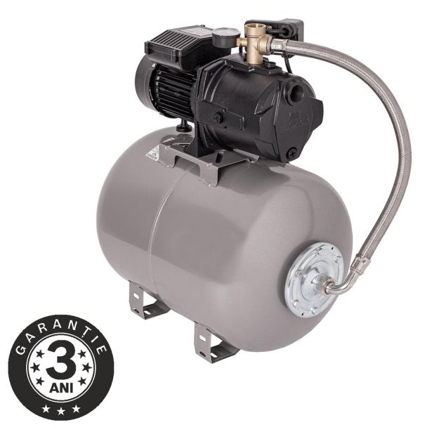Hidrofor cu pompa autoamorsanta Wasserkonig WSK4044-50, fonta, putere 850 W, debit 4020 l/h, inaltime refulare 44 m, vas de expansiune 50 litri