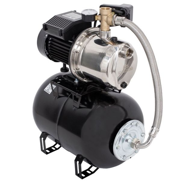 Hidrofor cu pompa autoamorsanta Wasserkonig WSKX4048-25, putere 1000 W, 9 m, inox debit 4020 l/h, inaltime refulare 48 m, vas de expansiune 24 litri