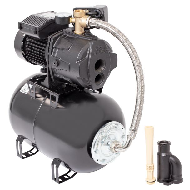 Hidrofor cu pompa de mare adancime Wasserkonig FA425225, putere 950 W, debit 3120 l/h, inaltime refulare 42 m, aspiratie 25 m, vas de expansiune 24 litri